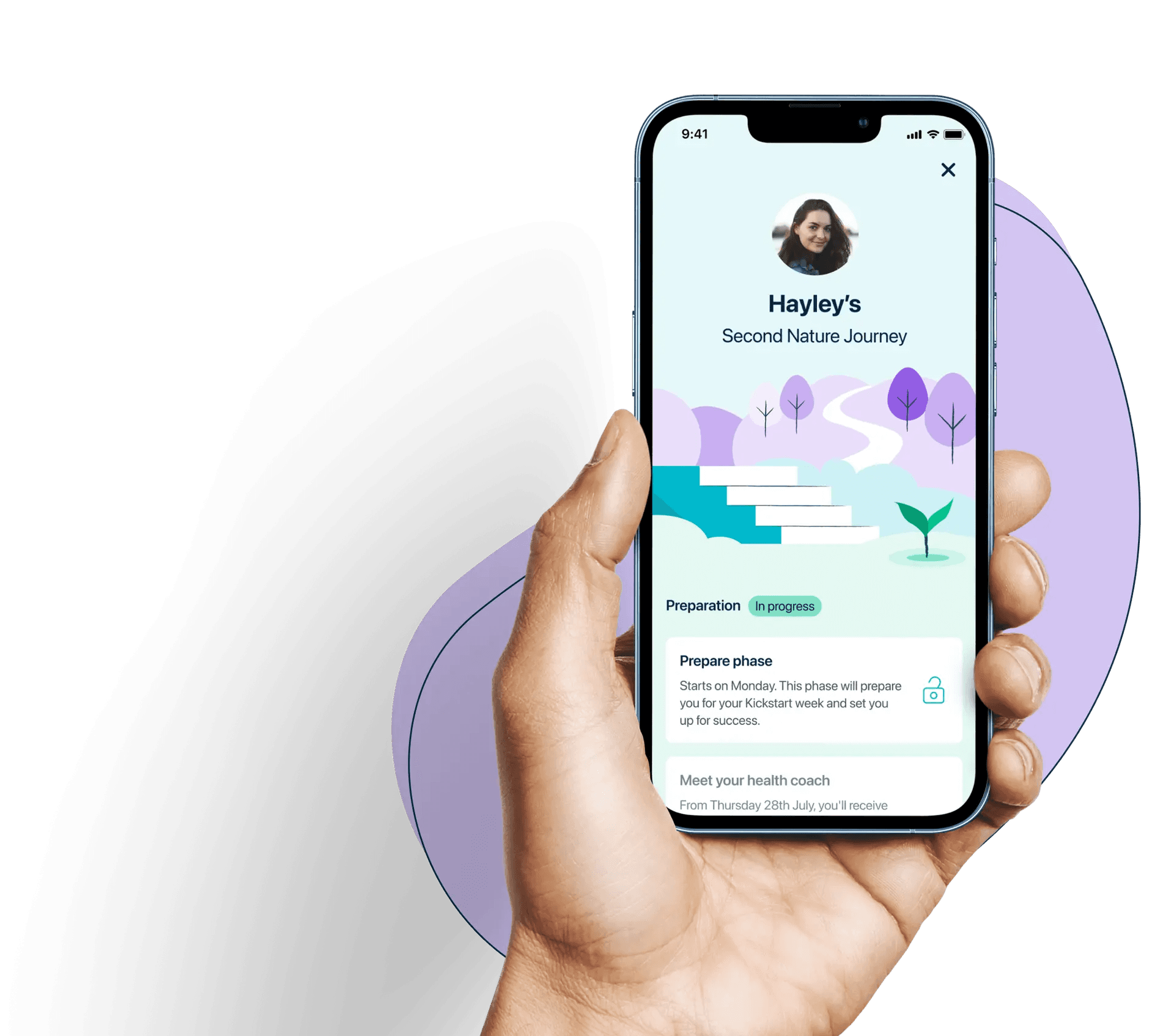 Engaging with the Second Nature app via mobile